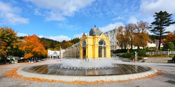 Kúpeľné hýčkanie v Mariánskych Lázňach s raňajkami alebo polpenziou a procedúrami