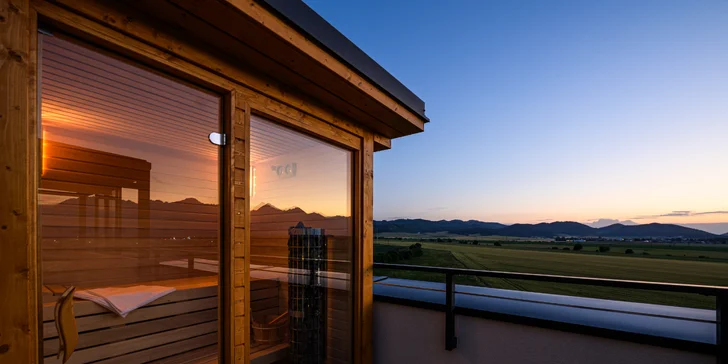 Pokoj a Tatry ako na dlani: pobyt v apartmáne s privátnym wellness pre 2 až 4 osoby