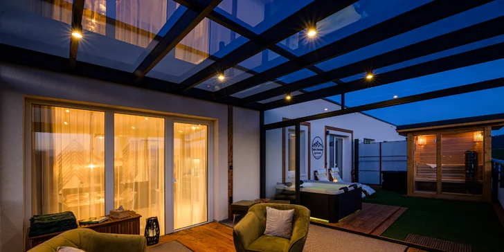 Pokoj a Tatry ako na dlani: pobyt v apartmáne s privátnym wellness pre 2 až 4 osoby