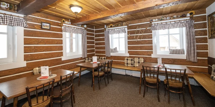 Aktívna dovolenka na chalupe v Krkonošiach: s raňajkami alebo polpenziou, pre páry aj rodiny, dieťa zdarma