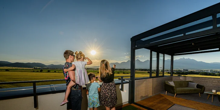 Pokoj a Tatry ako na dlani: pobyt v apartmáne s privátnym wellness pre 2 až 4 osoby