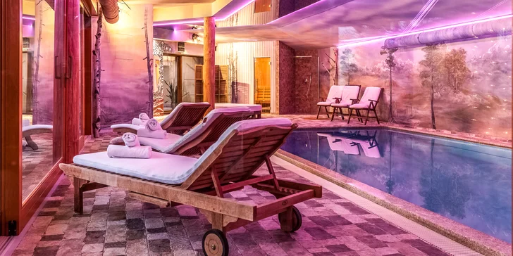 Mobilný domček v Tatranskej Lomici so súkromným wellness a polpenziou