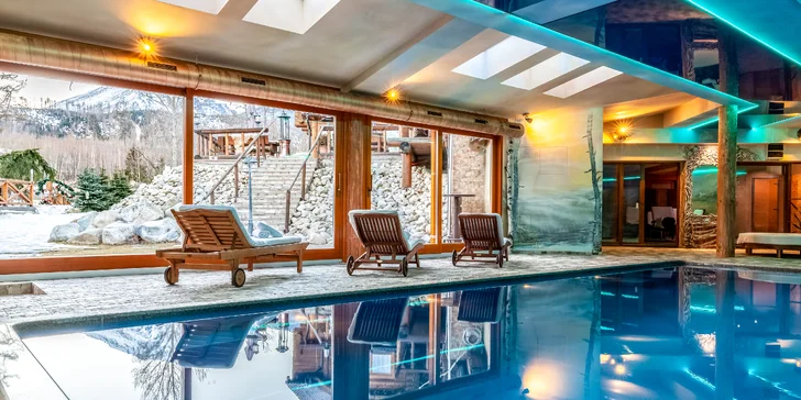 Mobilný domček v Tatranskej Lomici so súkromným wellness a polpenziou