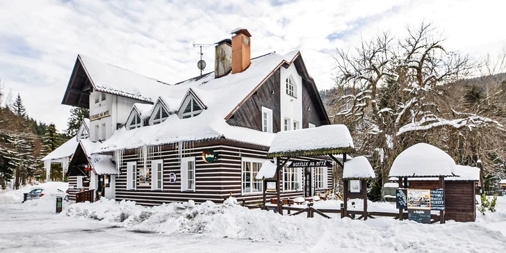 Pobyt v malebnej drevenici na okraji Harrachova s bohatou polpenziou formou bufetu
