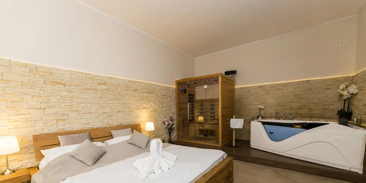 Wellness pobyt v Pardubiciach: izby alebo domček s vírivkou a saunou, soľná jaskyňa aj privátne wellness