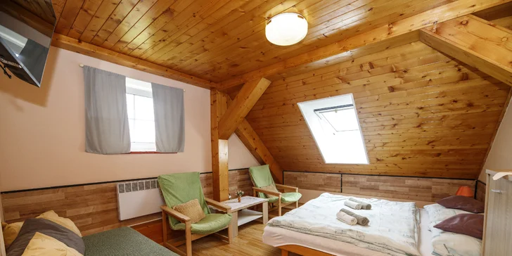 Pohoda priamo pri Lipne: izba alebo apartmán v penzióne, raňajky alebo polpenzia