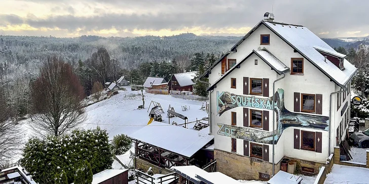 Dovolenka v Českom Švajčiarsku: raňajky, 3-chodová večera aj privátna sauna a vírivka