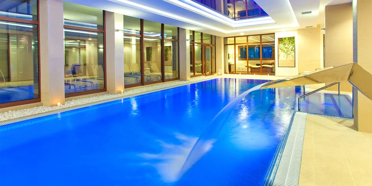 Luxusný hotel v kúpeľnom meste v poľských Jizerkách: neobmedzený wellness, jedlo, detské herne