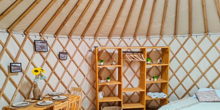 Originálne ubytovanie v mongolskej jurte pre 2 až 4 osoby