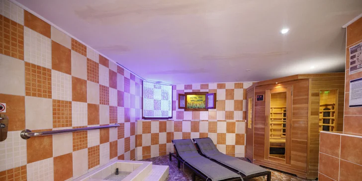 Hotel vo Vrchlabí s raňajkami a denným vstupom do privátneho wellness
