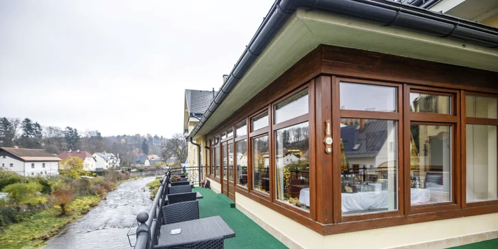 Hotel vo Vrchlabí s raňajkami a denným vstupom do privátneho wellness