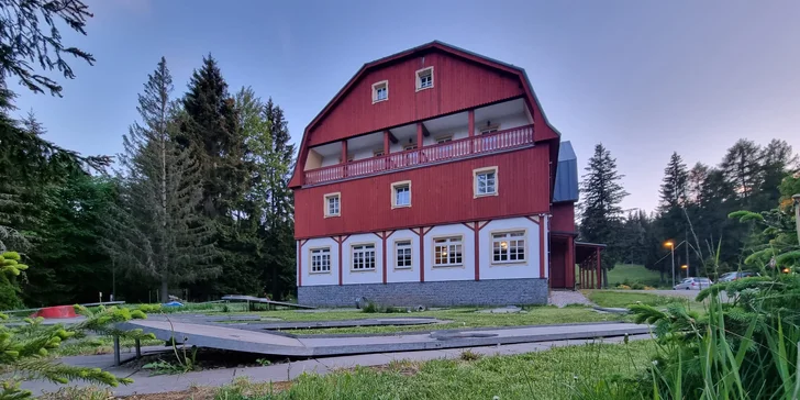 Rodinný hotel v Jizerkách: wellness, herňa aj minigolf, možnosť raňajok