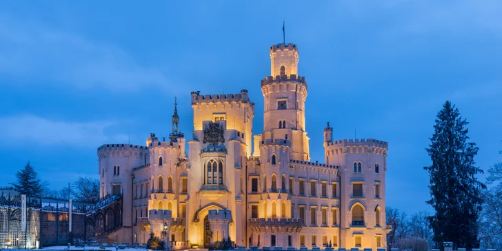 Vianočný Český Krumlov, Budejovice, zámek Hluboká