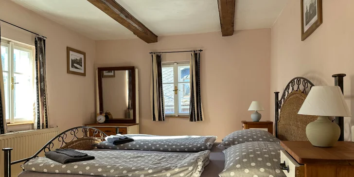 Útulné apartmány, izby či domček v Kryštofovom Údolí: možnosť raňajok aj polpenzie