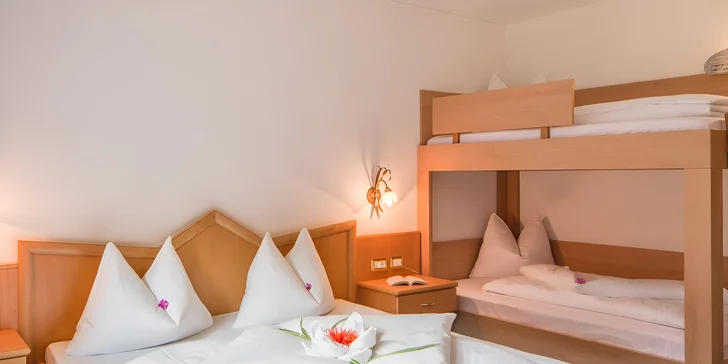 Pobyt v talianskych Alpách: hotel pri zjazdovkách a turistických trasách, strava aj wellness