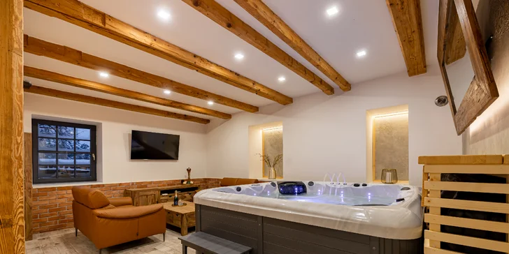 Relax apartmán: vlastná vírivka, sauna, možnosť farmárskych raňajok aj ďalších dobrôt