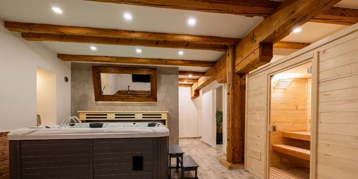 Relax apartmán: vlastná vírivka, sauna, možnosť farmárskych raňajok aj ďalších dobrôt