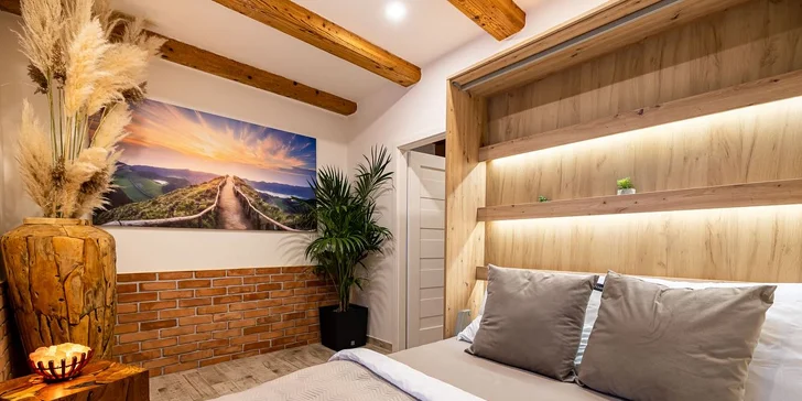 Relax apartmán: vlastná vírivka, sauna, možnosť farmárskych raňajok aj ďalších dobrôt