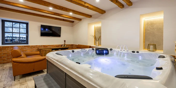 Relax apartmán: vlastná vírivka, sauna, možnosť farmárskych raňajok aj ďalších dobrôt