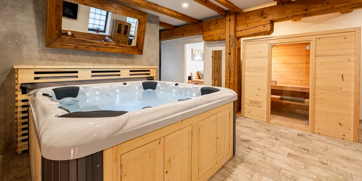 Relax apartmán: vlastná vírivka, sauna, možnosť farmárskych raňajok aj ďalších dobrôt