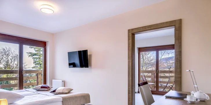 Krásy poľských Krkonôš: hotel v bývalom hrade, polpenzia a neobmedzený wellness