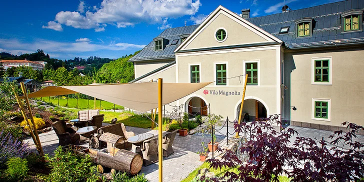 Pobyt v luxusnej Vile Magnolia v širšom centre Banskej Štiavnice s privátnym wellness