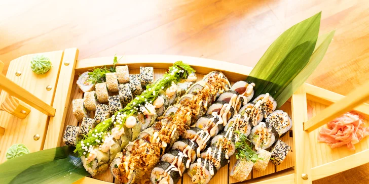 Exkluzívny sushi set – až 48 kúskov s krevetami, lososom či avokádom