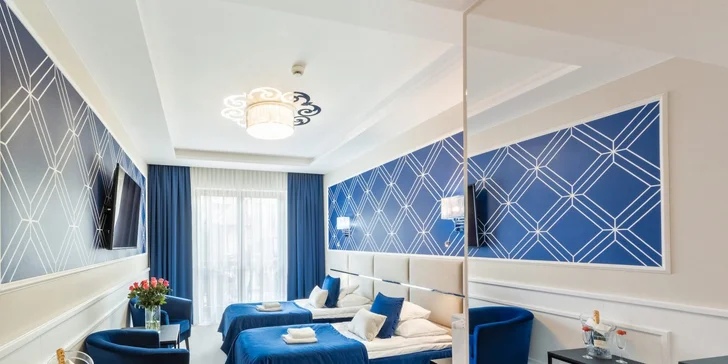 Krásna dovolenka pri Balte: izby a domčeky v pokojnej lokalite len 250 m od pláže, strava aj wellness