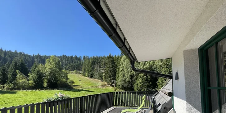 Pobyt na Šumave: horská chata pod keltským hradiskom Obří hrad a raňajky