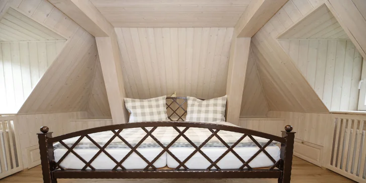 Pobyt na Šumave: horská chata pod keltským hradiskom Obří hrad a raňajky