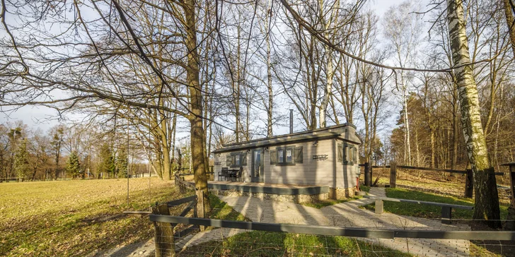 Chata na ranči v podhorí Beskýd: plne vybavená vrátane kuchynky, terasa s výhľadom na kone