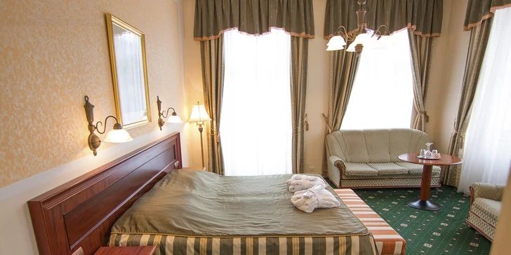 4* relax v Karlových Varoch s polpenziou, wellness a procedúrami