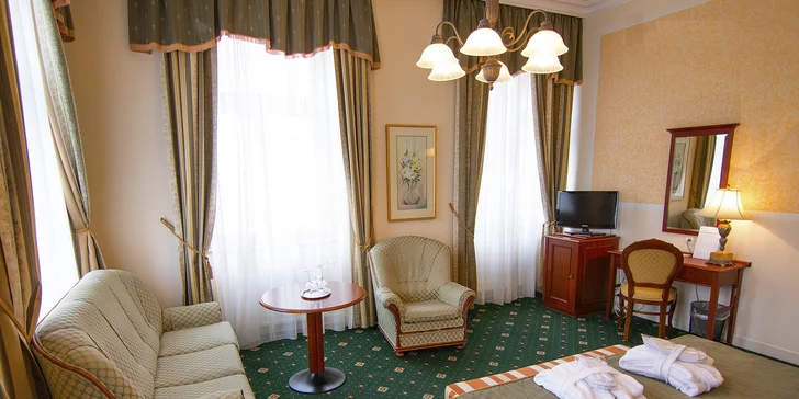 4* relax v Karlových Varoch s polpenziou, wellness a procedúrami