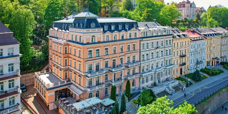 4* relax v Karlových Varoch s polpenziou, wellness a procedúrami
