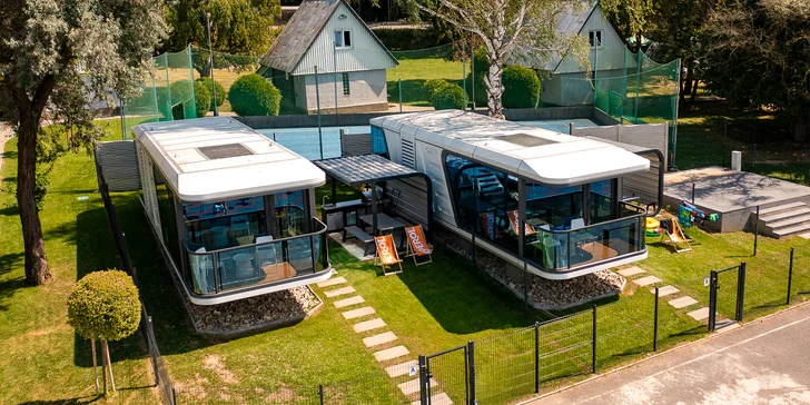 Netradičný pobyt na Zemplíne: kapsulový dom s wellness a možnosťou stravy