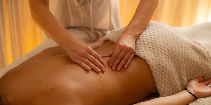 Masáže: dolné končatiny, chrbát, hlava a šija alebo celé telo