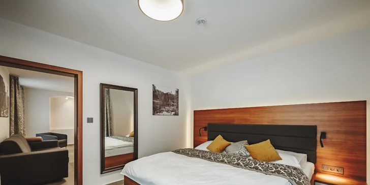 Krásne apartmány len 800 m od zámku v Hlubokej s raňajkami aj wellness