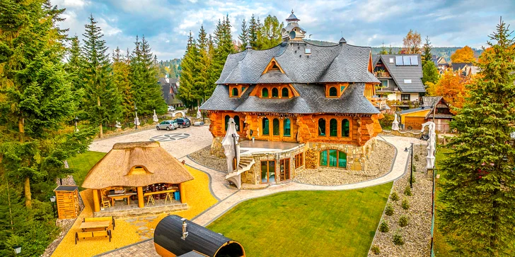 Rozprávková vila v tichom prostredí neďaleko Zakopaného: unikátne izby aj súkromný les