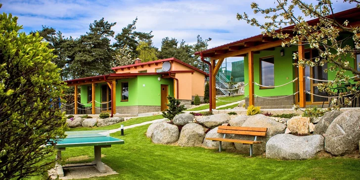 Relax na Vysočine: vybavený bungalov s možnosťou wellness