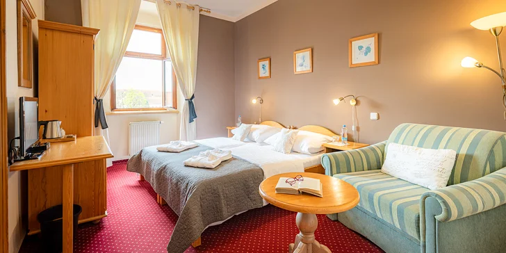 Pobyt v kúpeľnom meste Bechyně: hotel na námestí, strava, sauna aj masáže a aktivity v cene