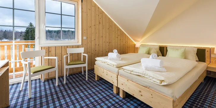 Nový hotel v šumavských Prášilech: uprostred botanickej záhrady, s raňajkami alebo polpenziou a wellness