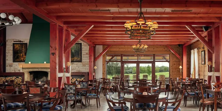4* golfový rezort pri Pardubiciach: raňajky alebo polpenzia a saunový svet, možnosť wellness apartmánu