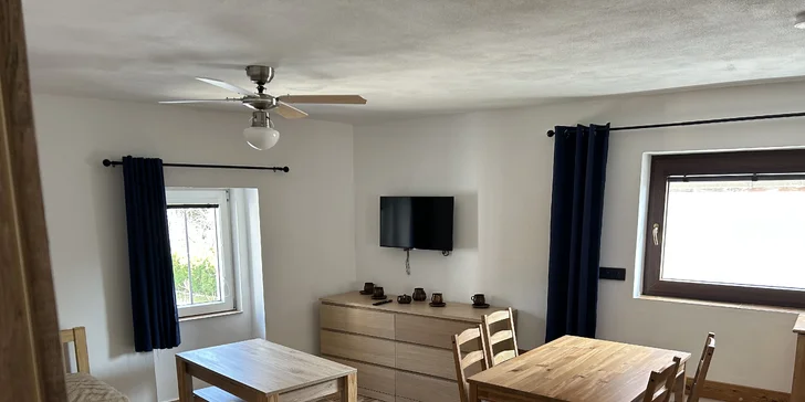 Vyšší Brod: apartmány až pre 7 osôb, vrátane kuchyne a záhrady s ohniskom, 9 km od Lipna