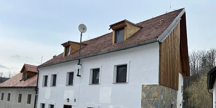 Vyšší Brod: apartmány až pre 7 osôb, vrátane kuchyne a záhrady s ohniskom, 9 km od Lipna