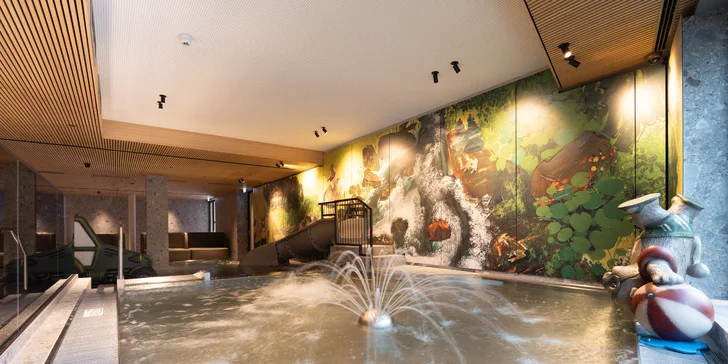 Luxusný horský rezort v Tirolských Alpách s nekonečným wellness, zábavou pre deti a polpenziou +