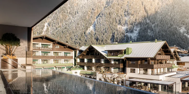 Luxusný horský rezort v Tirolských Alpách s nekonečným wellness, zábavou pre deti a polpenziou +