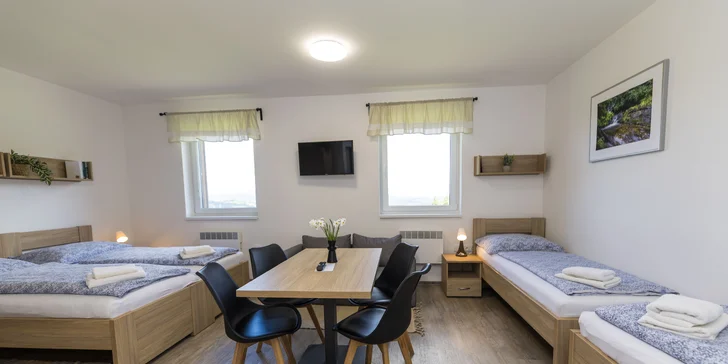 Pobyt na pomedzí Jeseníkov a Orlických hôr: penzión s výhľadom na hory, vrátane raňajok