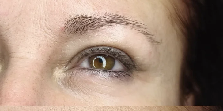 Permanentný make-up obočia púdrovou metódou s korekciou v cene