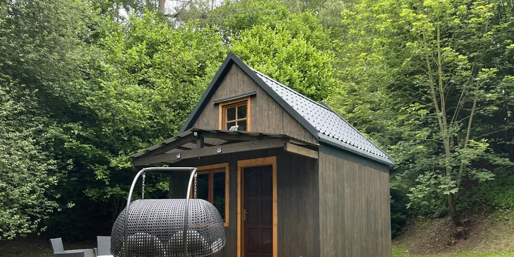 Útulný Tiny House v prírode Podkrkonošia pre 2 osoby