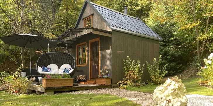 Útulný Tiny House v prírode Podkrkonošia pre 2 osoby